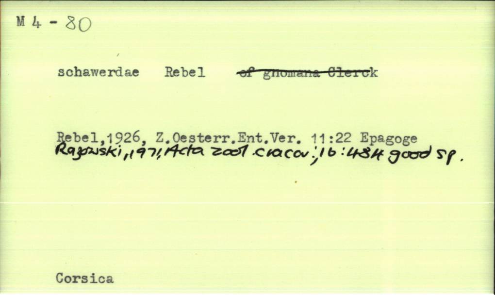 front of card